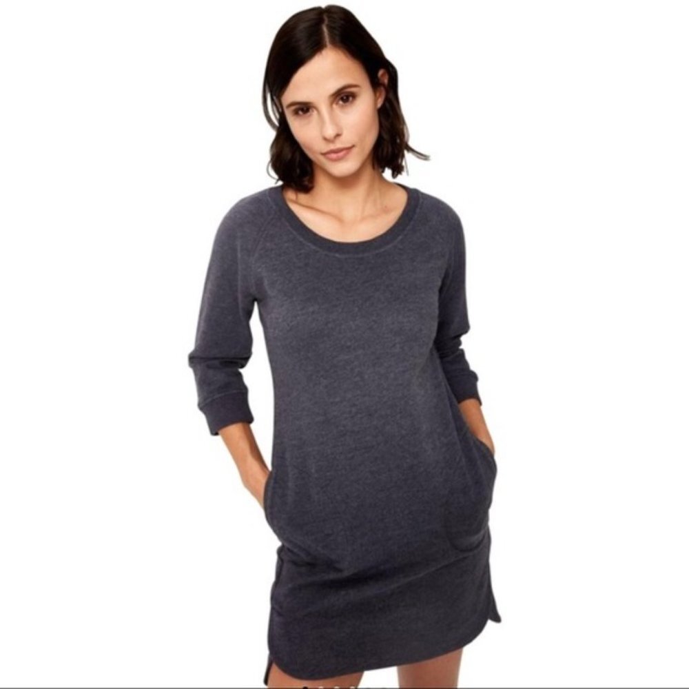 NWOT Lolë Sika Sweatshirt Dress with side pockets XS